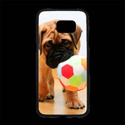 Coque Personnalisée Samsung S7 Edge Premium Bull mastiff chiot