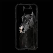 Coque Personnalisée Samsung S7 Edge Premium Cheval noir