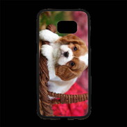 Coque Personnalisée Samsung S7 Edge Premium Chiot Cavalier King Charles 1