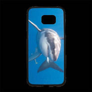 Coque Personnalisée Samsung S7 Edge Premium Grand requin blanc