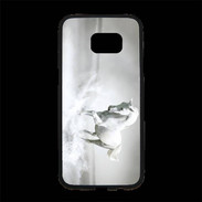 Coque Personnalisée Samsung S7 Edge Premium Cheval blanc 1