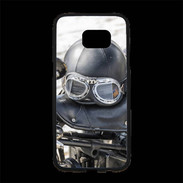 Coque Personnalisée Samsung S7 Edge Premium Casque de moto vintage