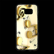 Coque Personnalisée Samsung S7 Edge Premium Portée de notes en or