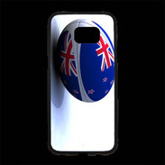 Coque Personnalisée Samsung S7 Edge Premium Ballon de rugby Nouvelle Zélande