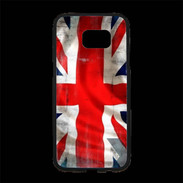 Coque Personnalisée Samsung S7 Edge Premium Drapeau anglais grunge