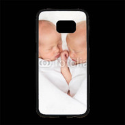 Coque Personnalisée Samsung S7 Edge Premium Duo de bébés qui dorment 2