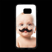 Coque Personnalisée Samsung S7 Edge Premium Bébé avec moustache