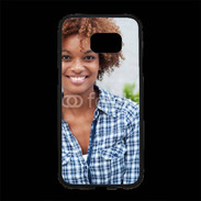 Coque Personnalisée Samsung S7 Edge Premium Femme afro glamour