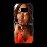 Coque Personnalisée Samsung S7 Edge Premium Femme afro glamour 2