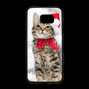 Coque Personnalisée Samsung S7 Edge Premium Chat Noël 2