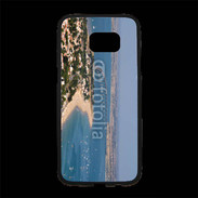 Coque Personnalisée Samsung S7 Edge Premium Le pont de l'ile de Ré vu du ciel