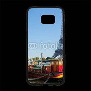 Coque Personnalisée Samsung S7 Edge Premium Tour Eiffel vue des bords de Seine