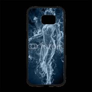 Coque Personnalisée Samsung S7 Edge Premium Femme en fumée de cigarette