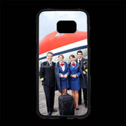 Coque Personnalisée Samsung S7 Edge Premium Commandant de bord et hôtesse de l'air 3