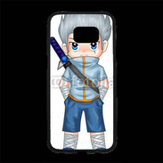 Coque Personnalisée Samsung S7 Edge Premium Chibi style illustration of a superhero 2