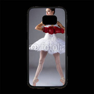 Coque Personnalisée Samsung S7 Edge Premium Danseuse classique avec gants de boxe