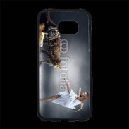Coque Personnalisée Samsung S7 Edge Premium Danseuse avec tigre