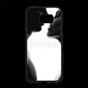 Coque Personnalisée Samsung S7 Edge Premium Couple d'amoureux en noir et blanc