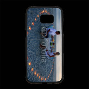 Coque Personnalisée Samsung S7 Edge Premium Couple romantique devant la mer