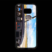 Coque Personnalisée Samsung S7 Edge Premium Cockpit avion de tourisme