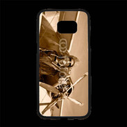 Coque Personnalisée Samsung S7 Edge Premium Femme pilote d'avion