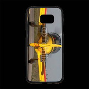 Coque Personnalisée Samsung S7 Edge Premium Cap 10 jaune sur taxiway