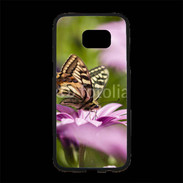 Coque Personnalisée Samsung S7 Edge Premium Fleur et papillon