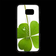 Coque Personnalisée Samsung S7 Edge Premium Trèfle à 4 feuilles