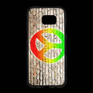 Coque Personnalisée Samsung S7 Edge Premium Peace and love graffiti