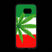 Coque Personnalisée Samsung S7 Edge Premium Drapeau italien cannabis
