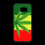 Coque Personnalisée Samsung S7 Edge Premium Drapeau reggae cannabis
