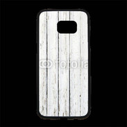 Coque Personnalisée Samsung S7 Edge Premium Aspect bois blanc vieilli