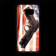 Coque Personnalisée Samsung S7 Edge Premium Pistolet USA