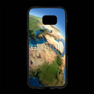 Coque Personnalisée Samsung S7 Edge Premium Terre vue du ciel