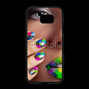 Coque Personnalisée Samsung S7 Edge Premium Bouche et ongles multicouleurs 5