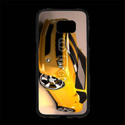 Coque Personnalisée Samsung S7 Edge Premium Belle voiture jaune et noire
