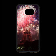 Coque Personnalisée Samsung S7 Edge Premium Feux d'artifice Tour Eiffel