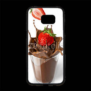 Coque Personnalisée Samsung S7 Edge Premium Fraise et chocolat