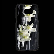 Coque Personnalisée Samsung S7 Edge Premium Orchidée blanche Zen 11