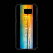 Coque Personnalisée Samsung S7 Edge Premium Couché de soleil mer