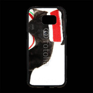Coque Personnalisée Samsung S7 Edge Premium Chiot joueur de tennis