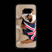Coque Personnalisée Samsung S7 Edge Premium Bulldog anglais en tenue