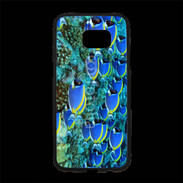 Coque Personnalisée Samsung S7 Edge Premium Banc de poissons bleus