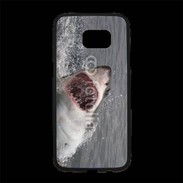 Coque Personnalisée Samsung S7 Edge Premium Attaque de requin blanc