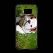 Coque Personnalisée Samsung S7 Edge Premium Chiot bulldog anglais 3