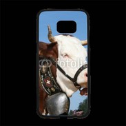 Coque Personnalisée Samsung S7 Edge Premium Vache de race Abondance Savoie