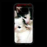 Coque Personnalisée Samsung S7 Edge Premium Duo de chatons 2