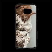 Coque Personnalisée Samsung S7 Edge Premium Sieste de chatons