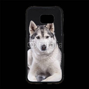 Coque Personnalisée Samsung S7 Edge Premium Chien Husky de Sibérie