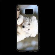 Coque Personnalisée Samsung S7 Edge Premium Chiot berger blanc suisse
